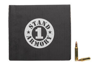 Stand 1 Armory 223 55gr FMJ New Brass Ammo comes in a case of 250.